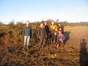 End of a good day at the Masts Reserve